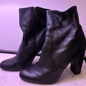 Steve Madden Black Heeled Boots